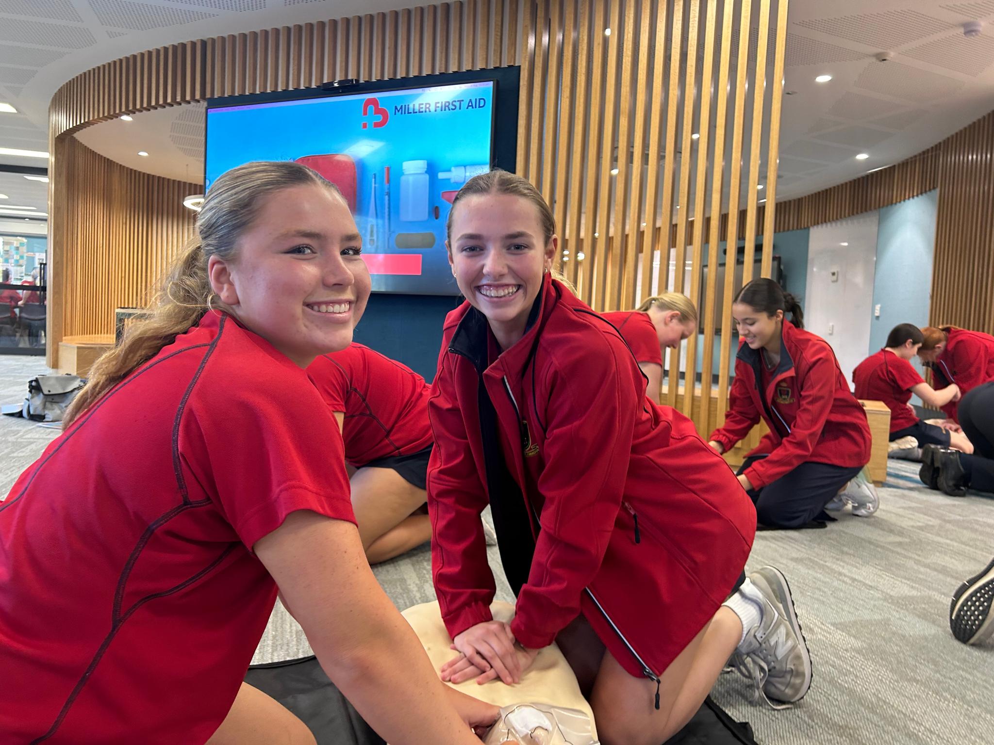On site first aid training: In-School First Aid Program